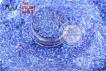 HA2042-303 Лазерный Голографический Королевский синий Цвет Шестиугольной Формы С блестками для дизайна ногтей DIY и праздничного украшения