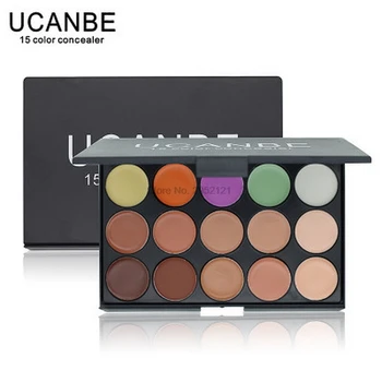 UCANBE Professional 15 цветных камуфляжных палитр консилеров для лица с нейтральным контурным кремом для макияжа Косметический набор