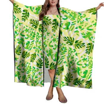 Женская пляжная солнцезащитная шаль в полинезийском, самоанском, Гавайском стиле, Пляжный шарф-саронг, легкий комплект женского платья-саронга