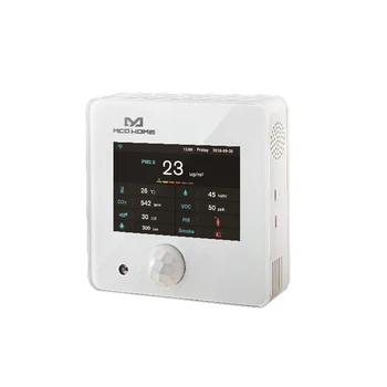 Умный монитор качества воздуха Z-wave plus A8-9 со встроенными несколькими датчиками температуры, влажности, PM2.5, CO2, VOC, PIR, освещенности