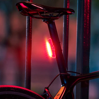 2022 Новый Водонепроницаемый Велосипедный фонарь с USB-аккумулятором, светодиодный Задний тормозной фонарь для велосипеда, Умные Сенсорные фонари, заднее освещение для велоспорта