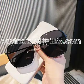 Солнцезащитные очки Высококачественные мужские модные солнцезащитные очки с поляризацией в большой оправе для вождения, защищенные от ультрафиолета